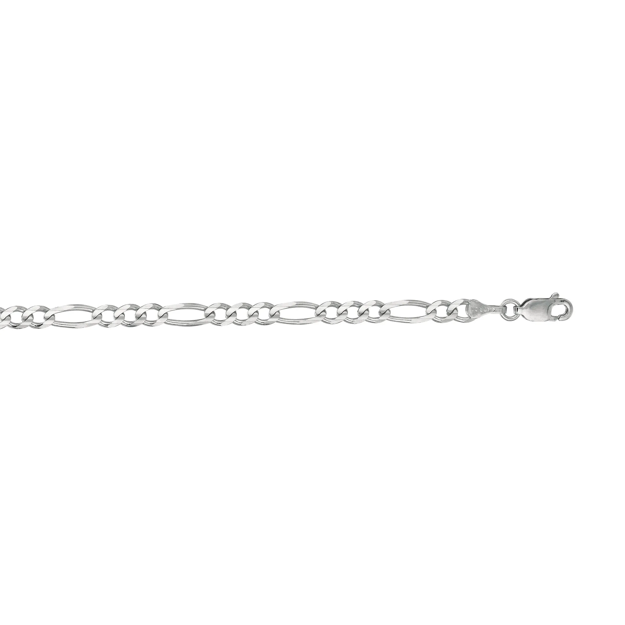 14K Gold 3.8mm Figaro Chain