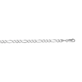 14K Gold 3.8mm Figaro Chain