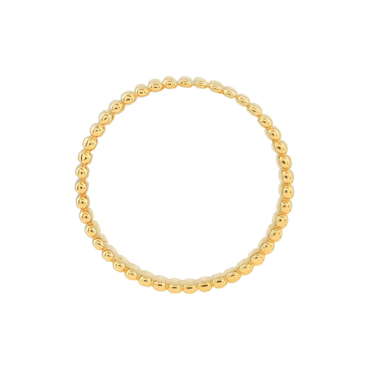 14K Yellow Gold Ribbed Wide Band