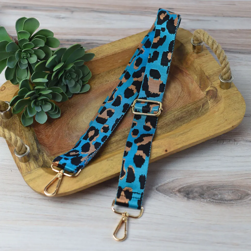 Adjustable Bag Strap 1.5 inch Leopard Pattern