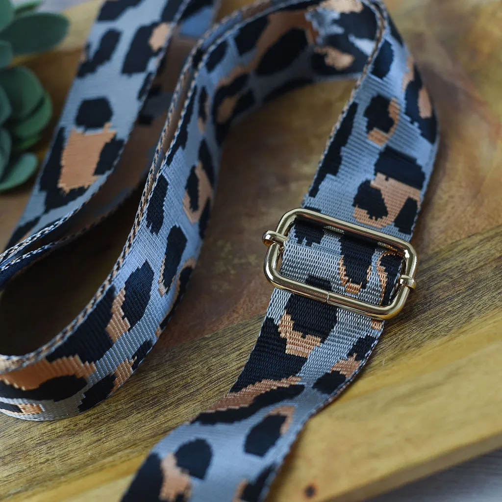 Adjustable Bag Strap 1.5 inch Leopard Pattern