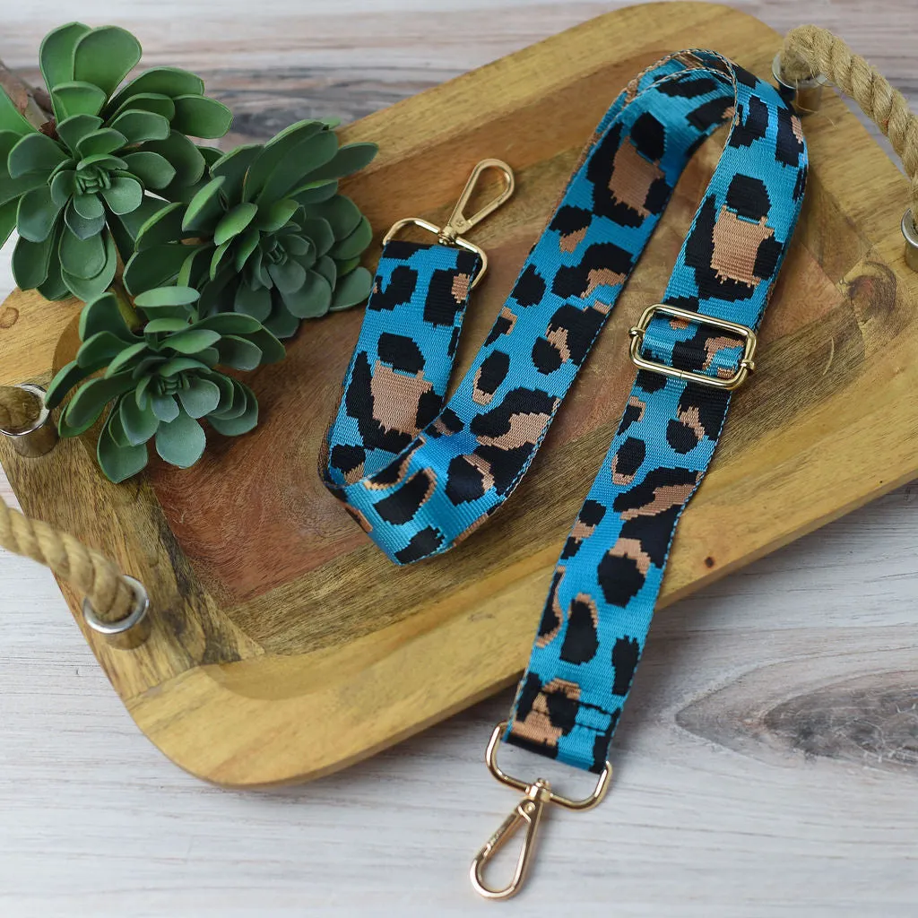 Adjustable Bag Strap 1.5 inch Leopard Pattern