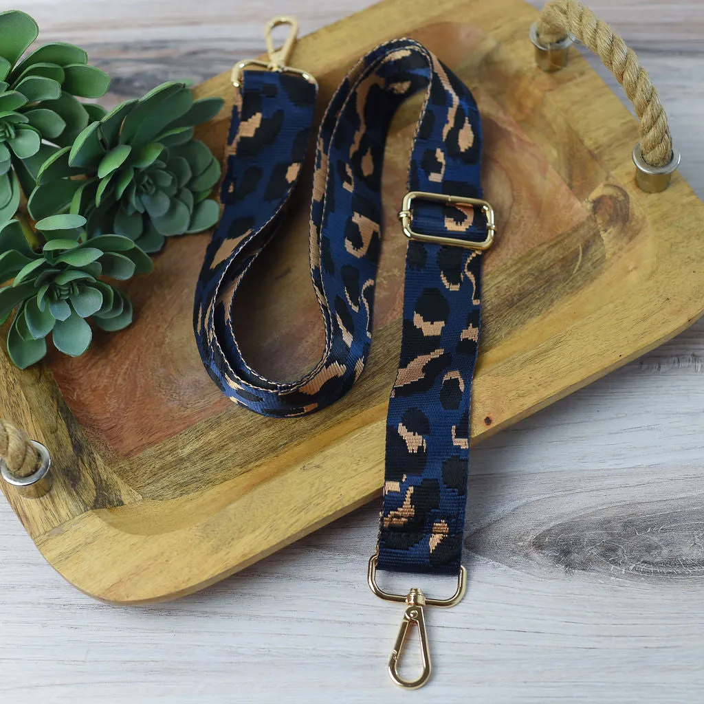 Adjustable Bag Strap 1.5 inch Leopard Pattern