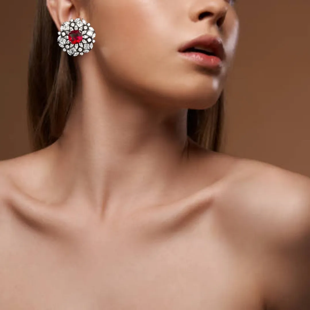 American Diamond Studs Earrings By Asp Fashion Jewellery