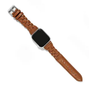 Brighton Sutton Braided Leather Watch Band - Luggage