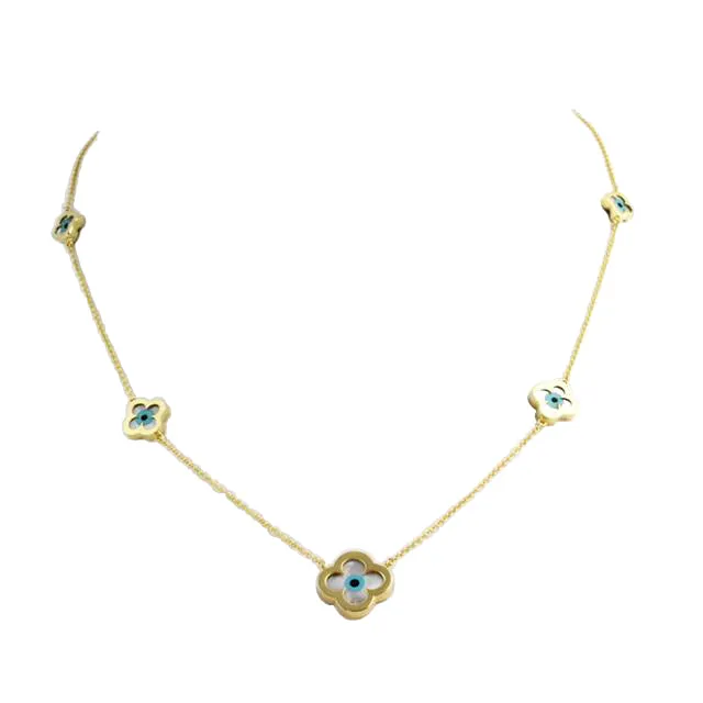 Evil Eye Gold Chain Necklace