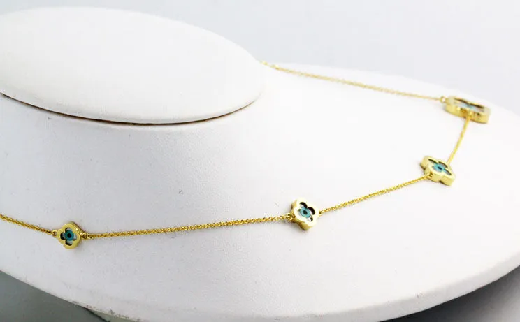 Evil Eye Gold Chain Necklace