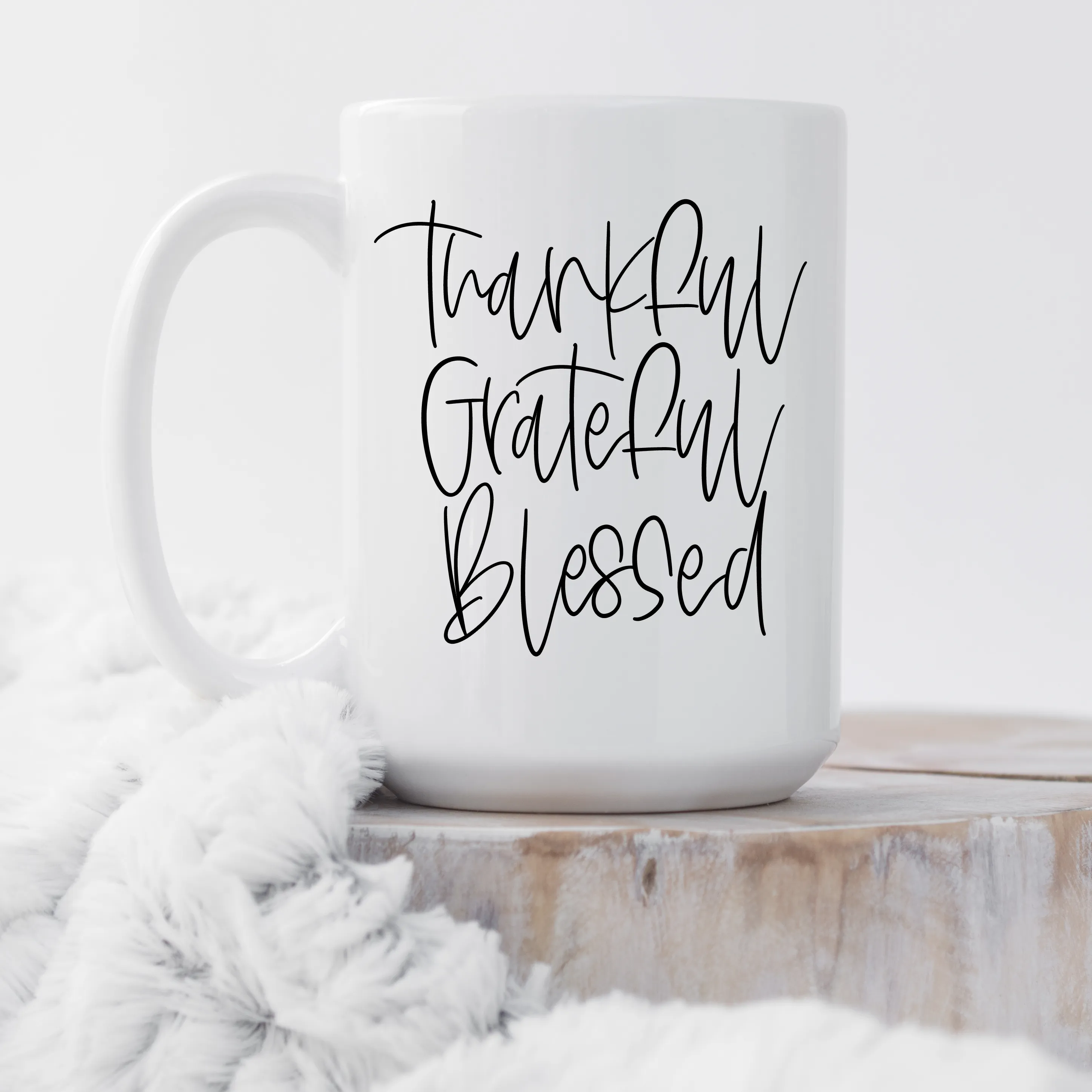 Grateful Thankful Blessed Mug