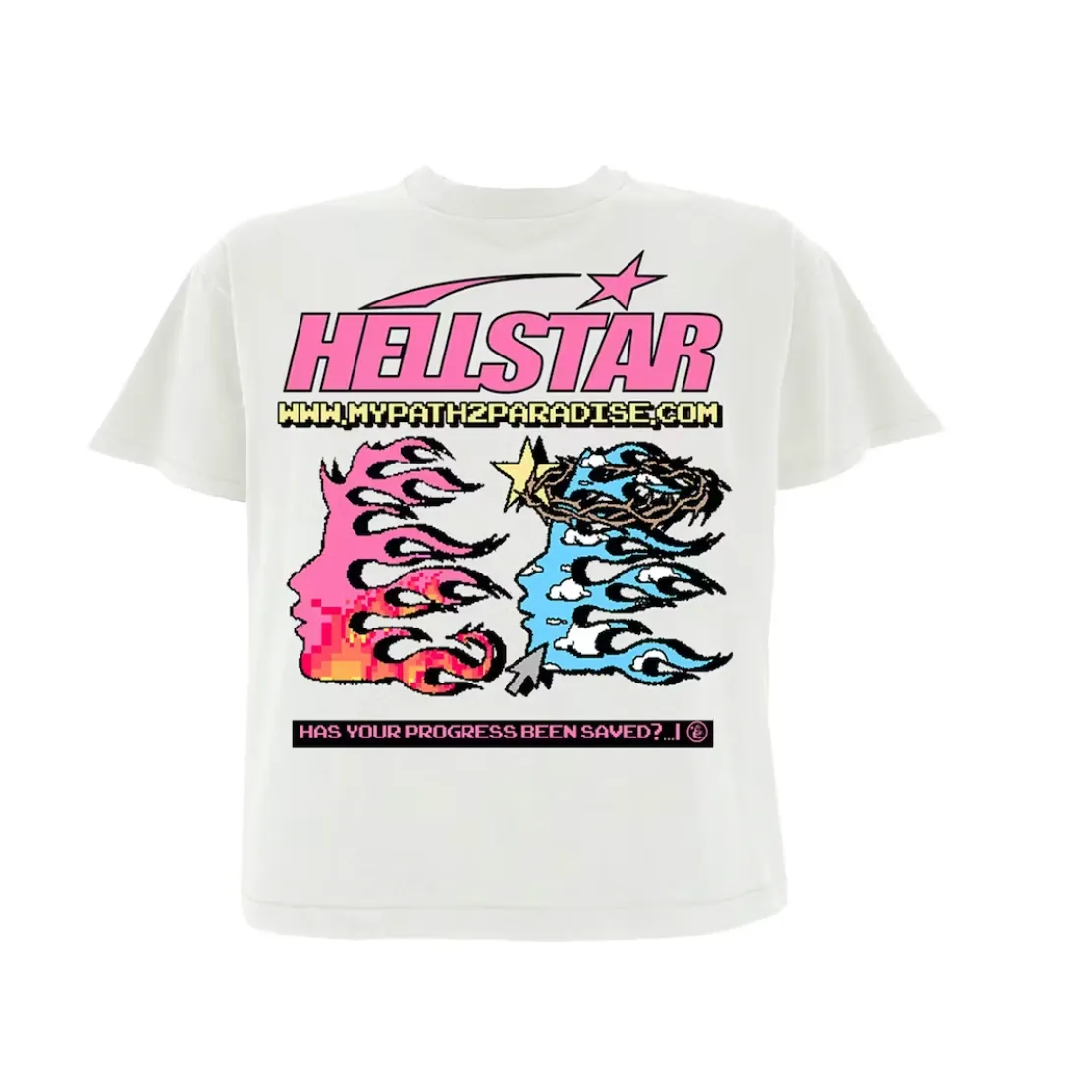 Hellstar Pixel T-Shirt Tee White