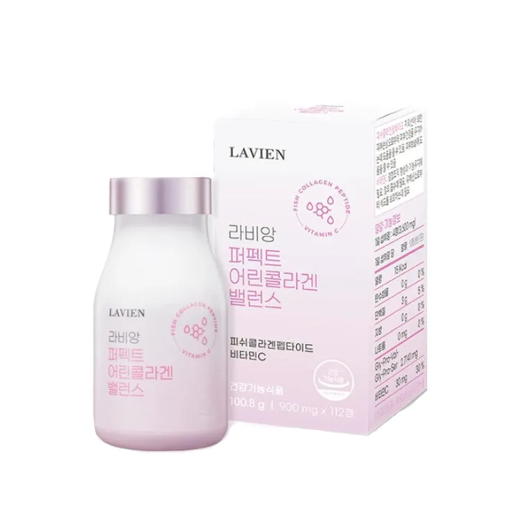 LAVIEN Perfect Fish Scale Collagen Balance 112 Tablets Health Supplements Food Inner Beauty