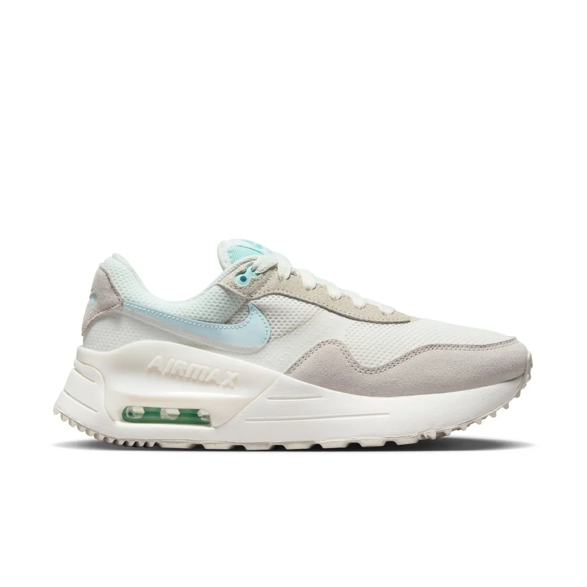 NIKE WOMEN'S AIR MAX SYSTM WHITE/BLUE SHOES