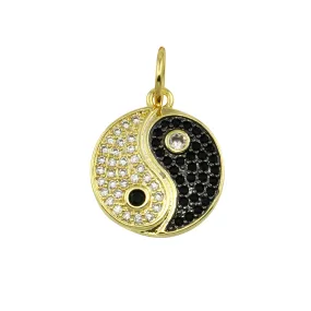 Pave Yin Yang Charm