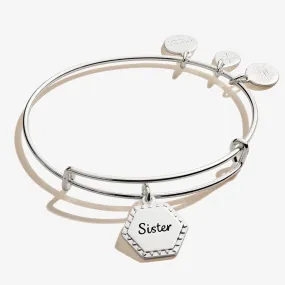 Sister, 'Woven Together' Charm Bangle