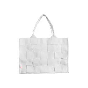 Supreme Woven Large Tote Bag White