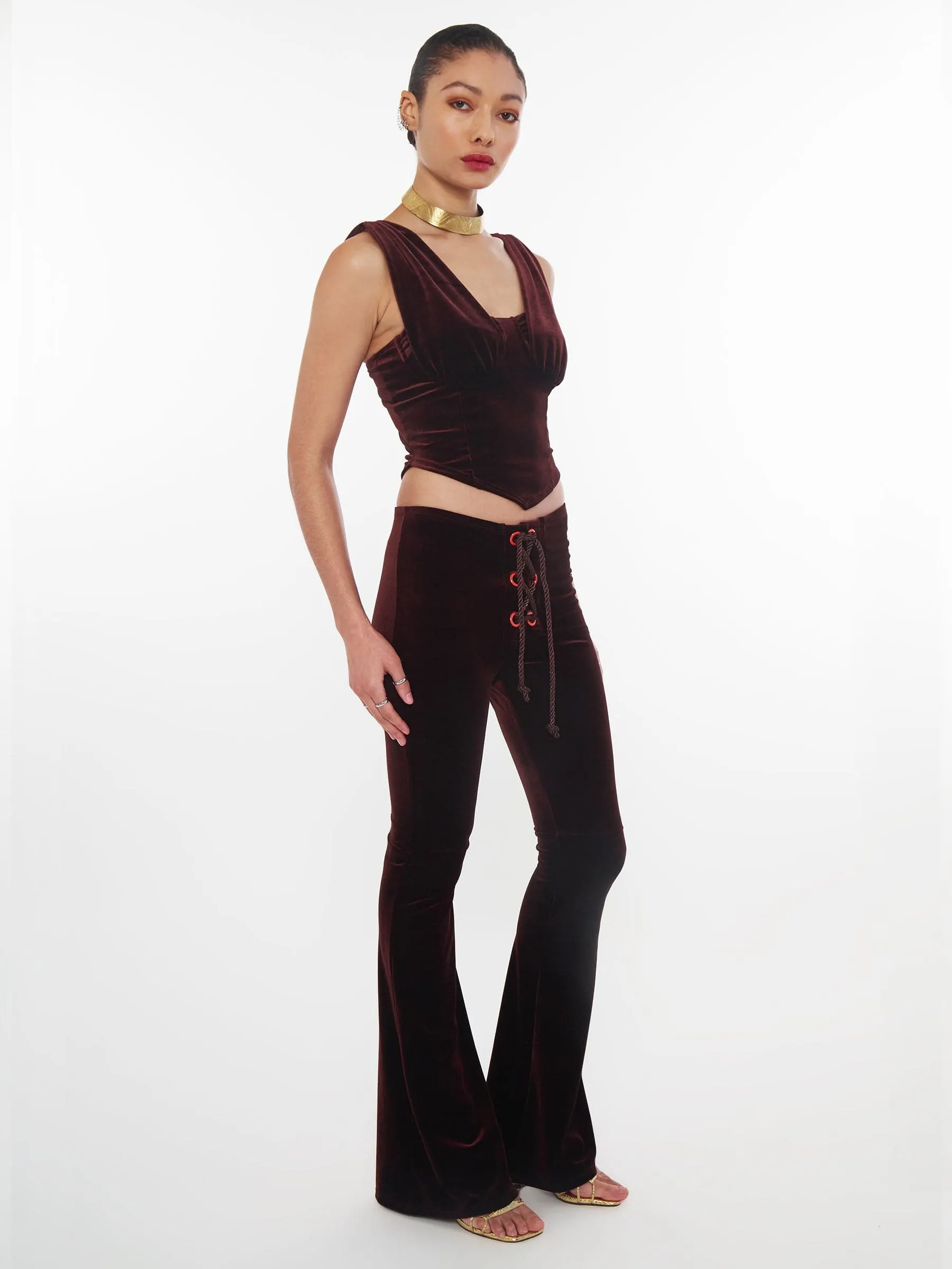 Velvet Jovie Pant in Mocha