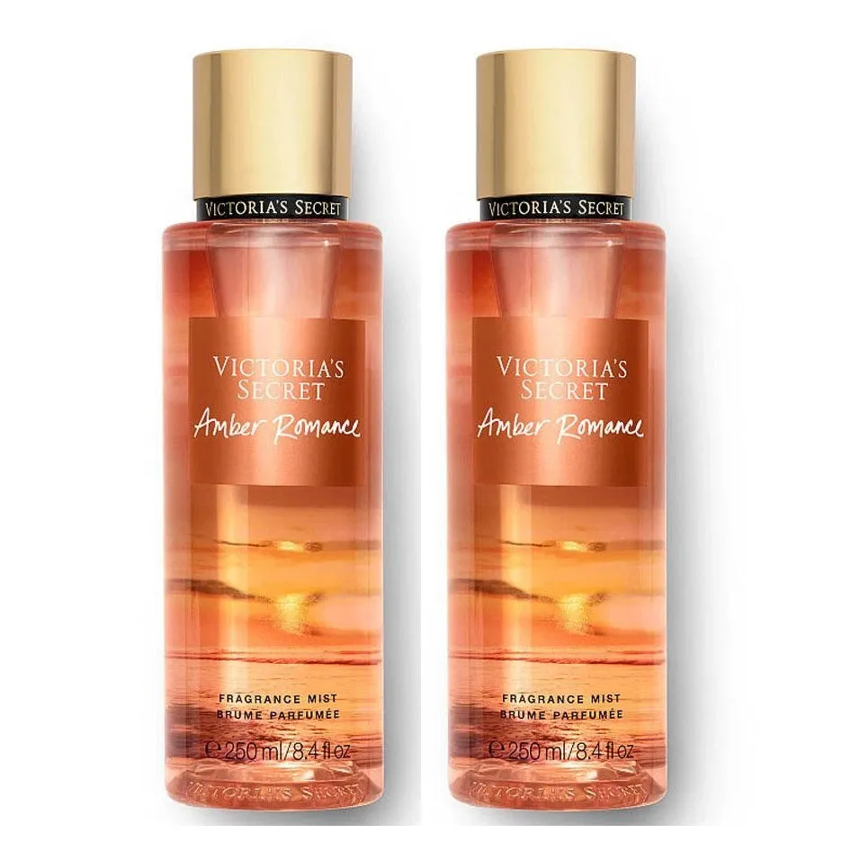 Victoria's Secret Fragrance Mist Amber Romance 8.4 oz 250 ml 2-PACK