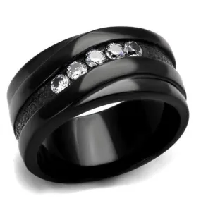 WildKlass Stainless Steel Ring IP Women AAA Grade CZ Clear