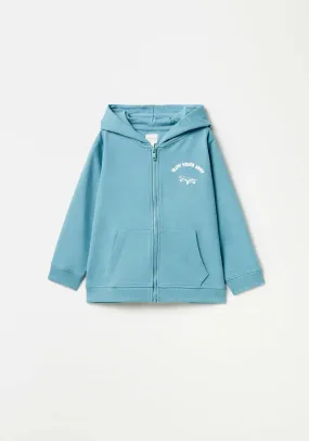 Zip Up Sweatshirt - Blue